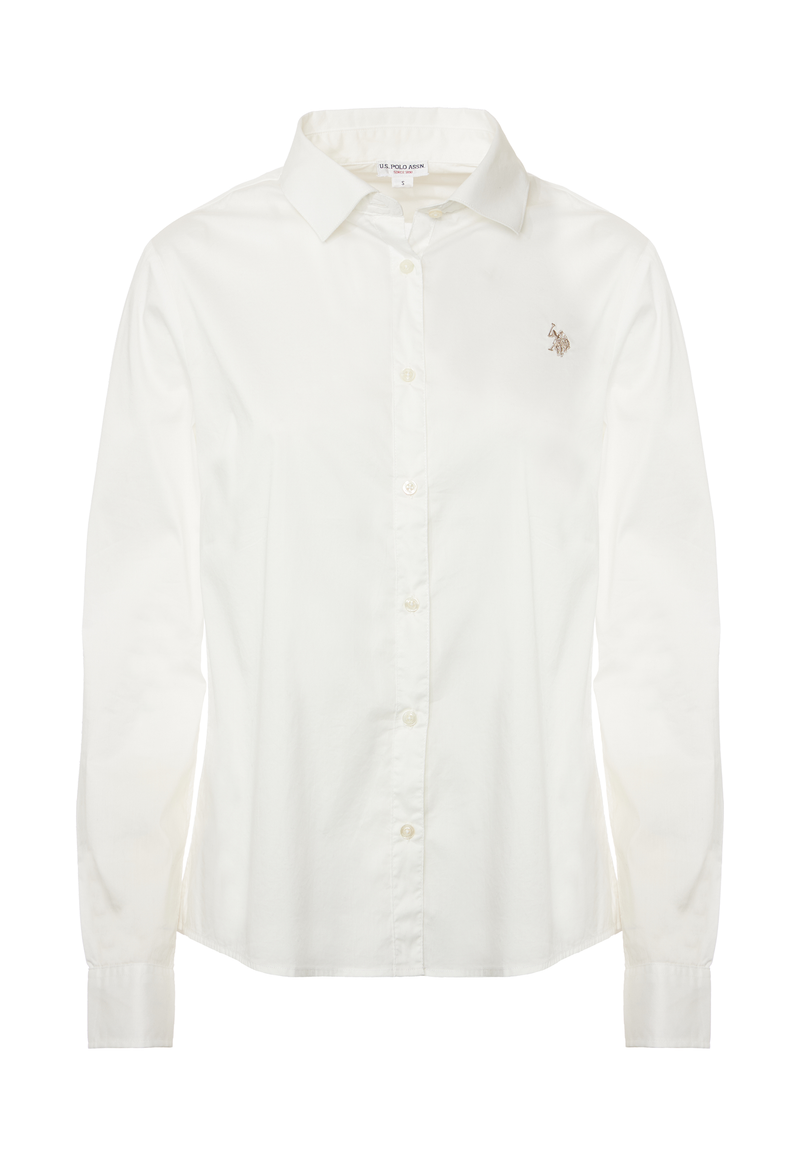 Camicia stretch popeline relaxed fit