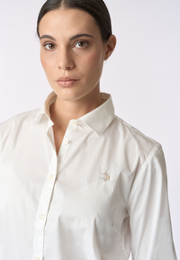 Camicia stretch popeline relaxed fit