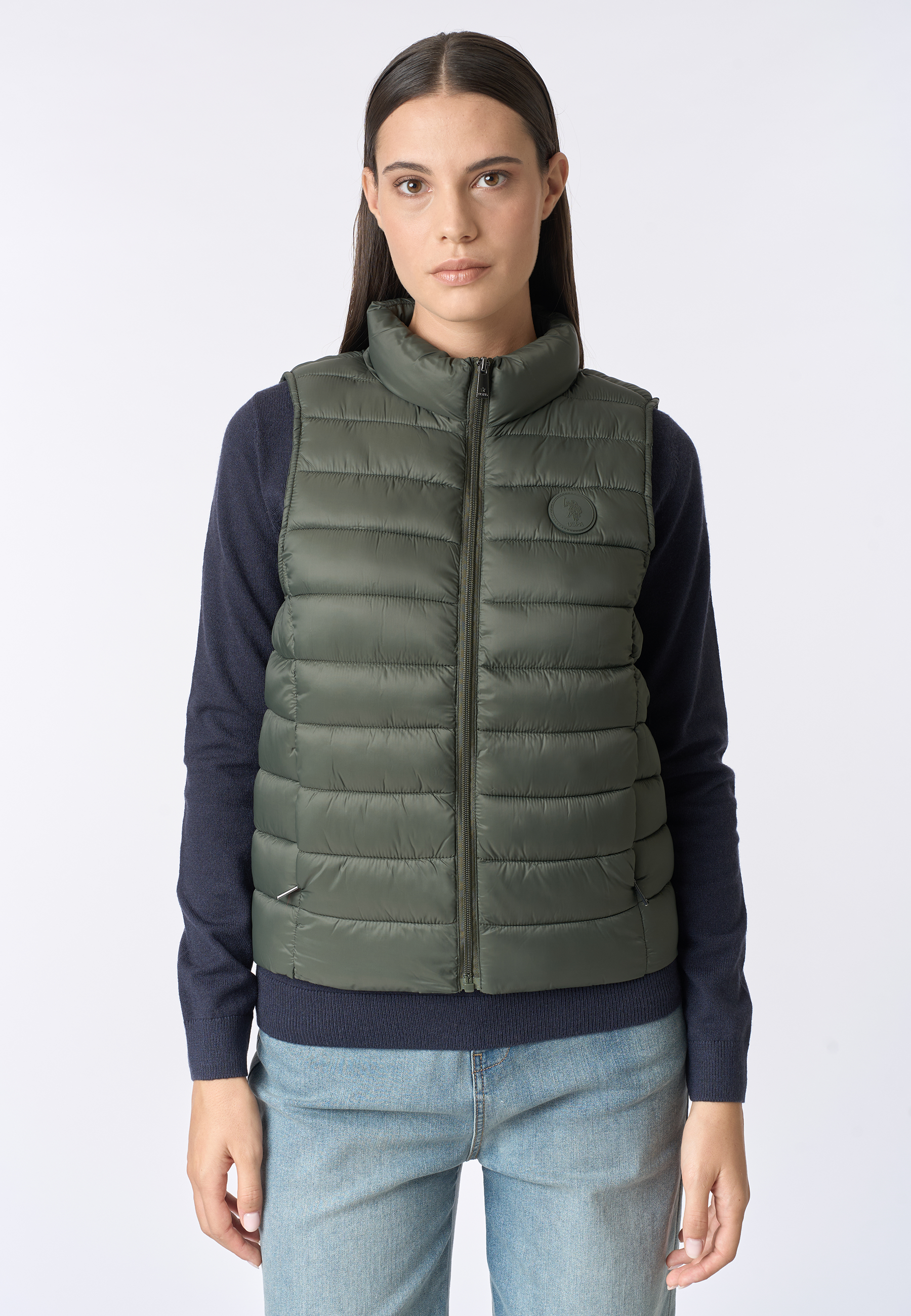 Gilet ultra light nylon con zip