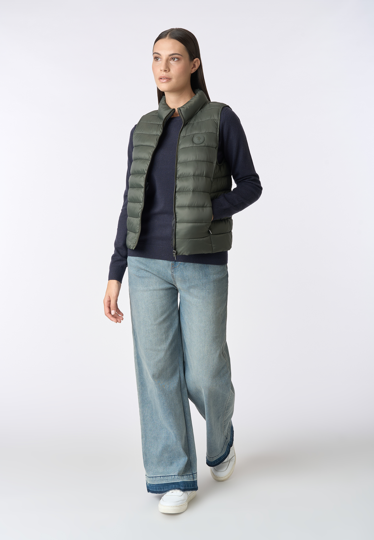 Gilet ultra light nylon con zip