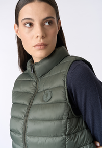 Gilet ultra light nylon con zip