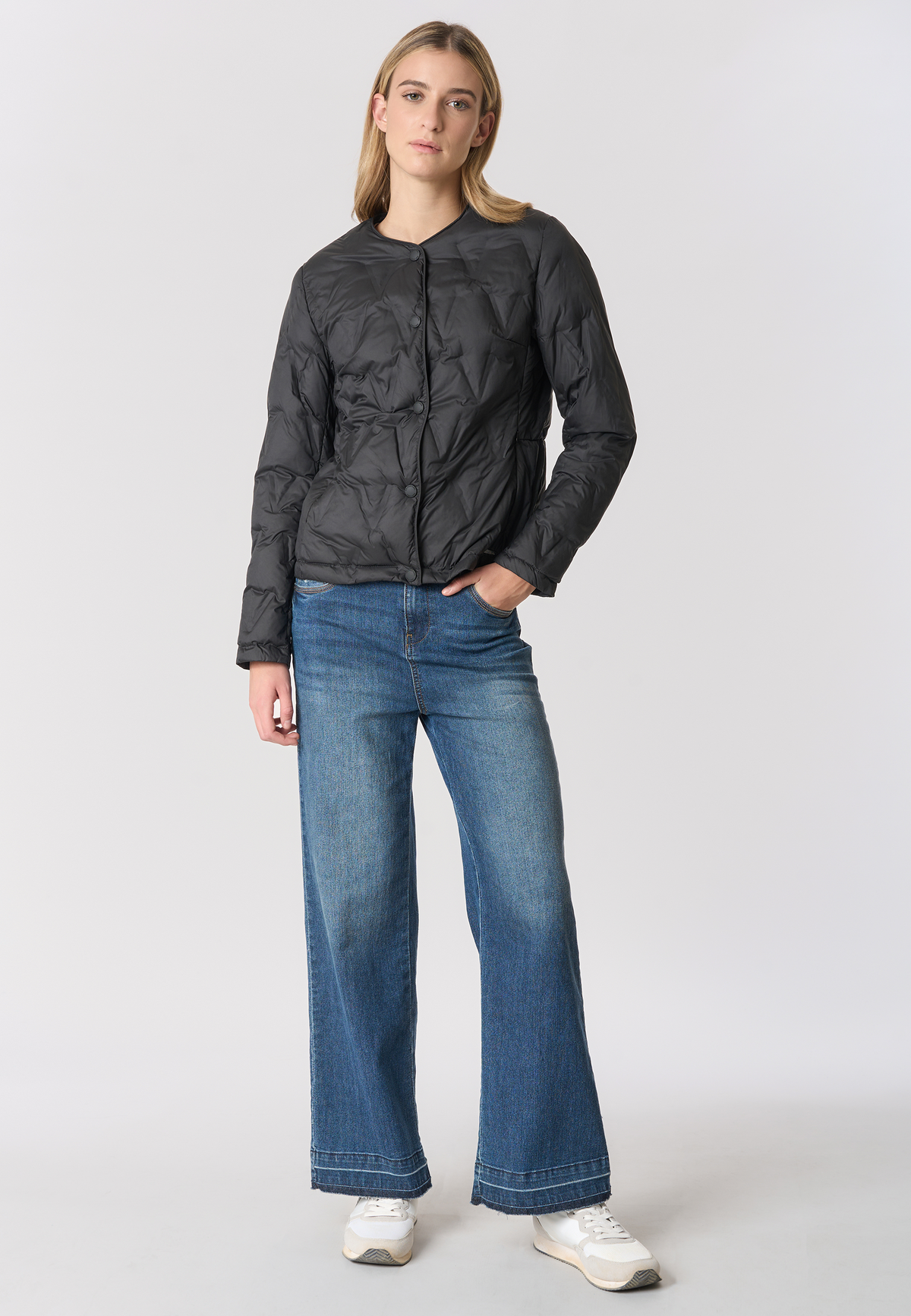 Giacca imbottita con chiusura a bottoni