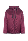 Giacca con cappuccio in nylon satin