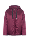 Giacca con cappuccio in nylon satin
