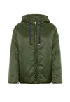 Giacca con cappuccio in nylon satin