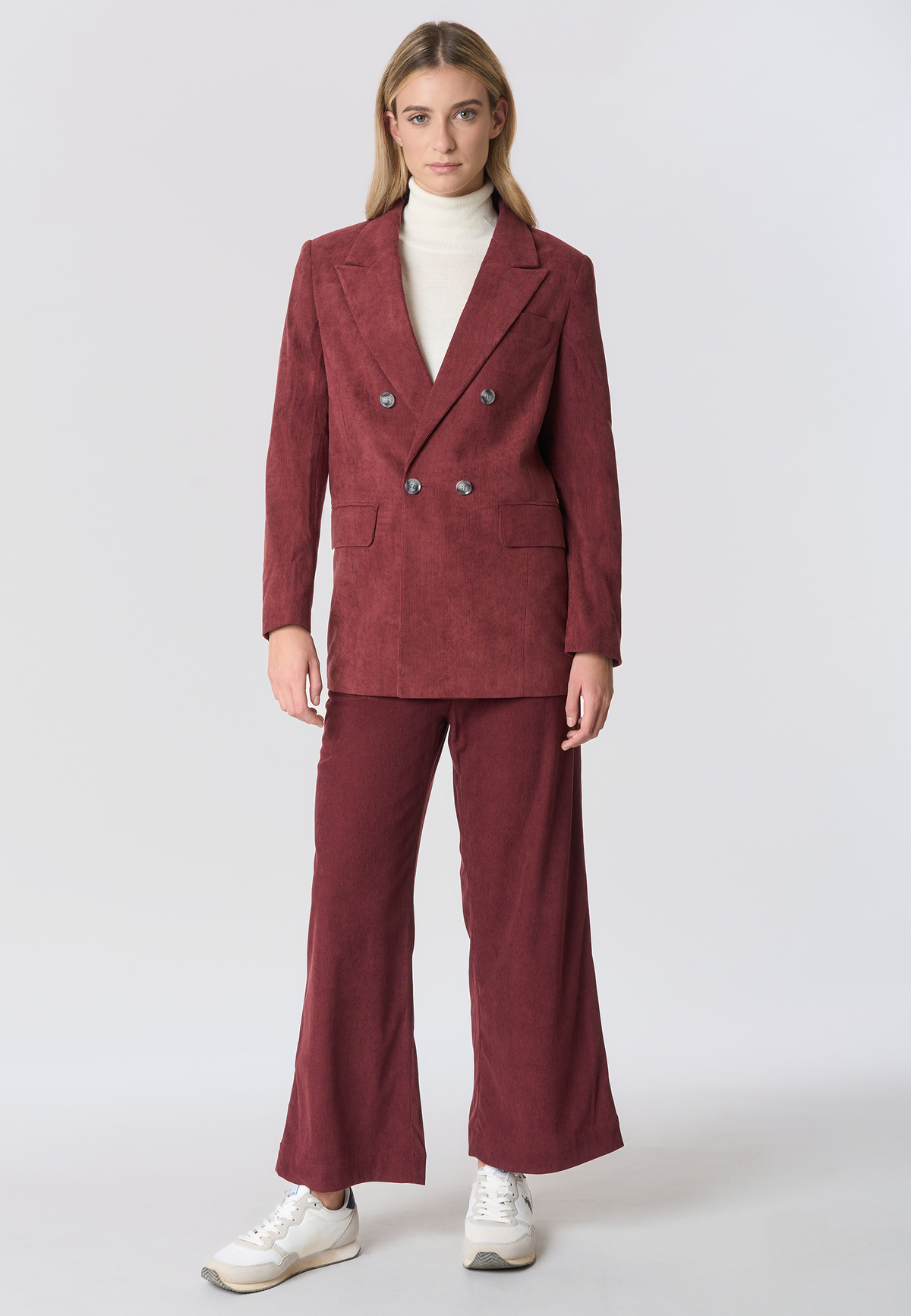 Giacca doppiopetto in velluto