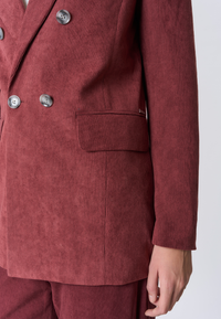 Giacca doppiopetto in velluto