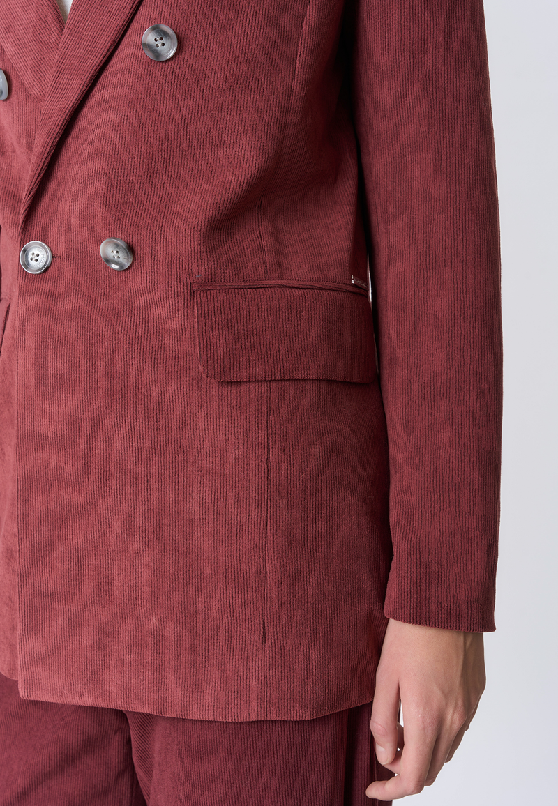 Giacca doppiopetto in velluto