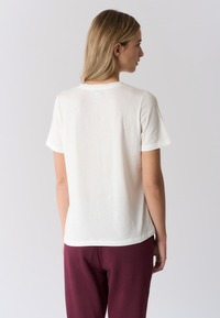 T-shirt girocollo a maniche corte