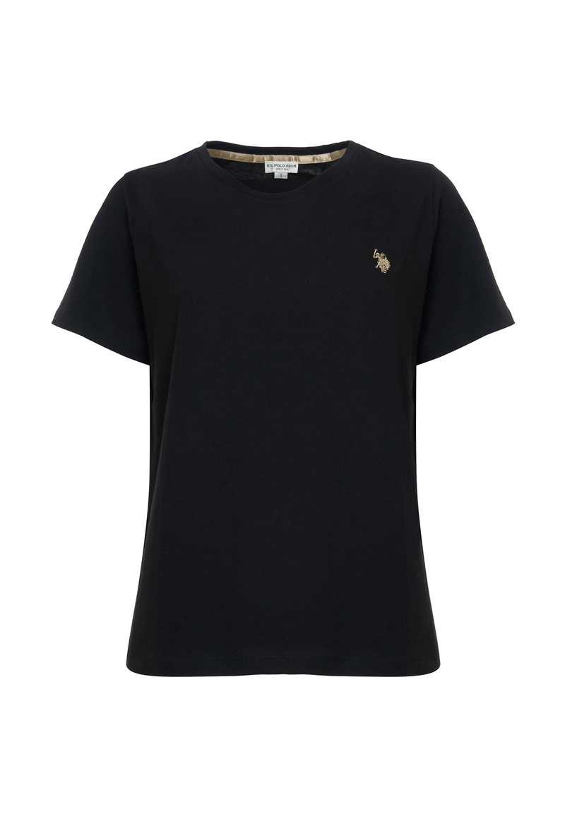 T-shirt girocollo a maniche corte