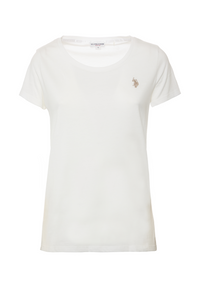 T-shirt girocollo a maniche corte