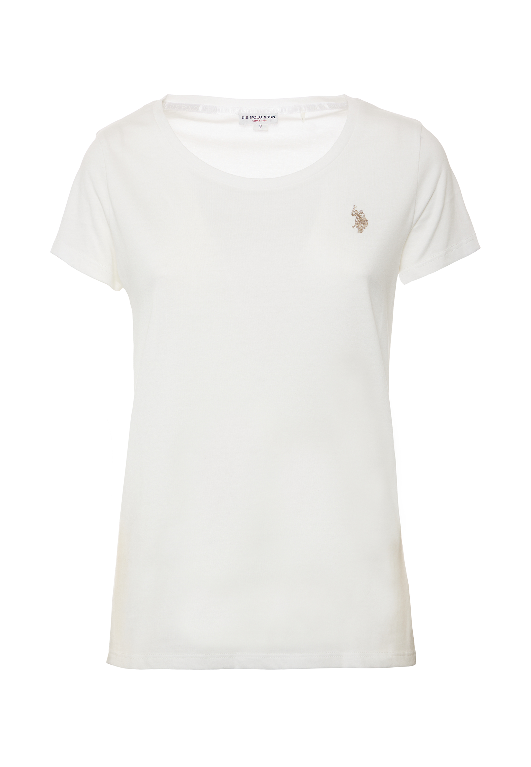T-shirt girocollo a maniche corte