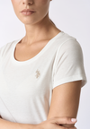 T-shirt girocollo a maniche corte
