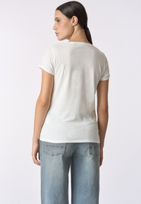 T-shirt girocollo a maniche corte