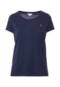 T-shirt girocollo a maniche corte