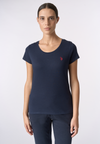 T-shirt girocollo a maniche corte