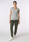 T-shirt girocollo a maniche corte