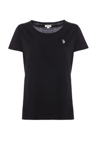 T-shirt girocollo a maniche corte