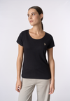 T-shirt girocollo a maniche corte