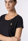 T-shirt girocollo a maniche corte