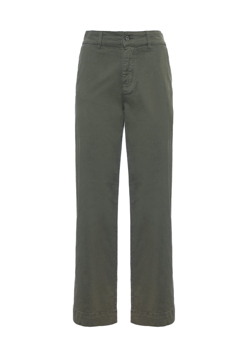 Pantalone chino da donna in cotone gabardine