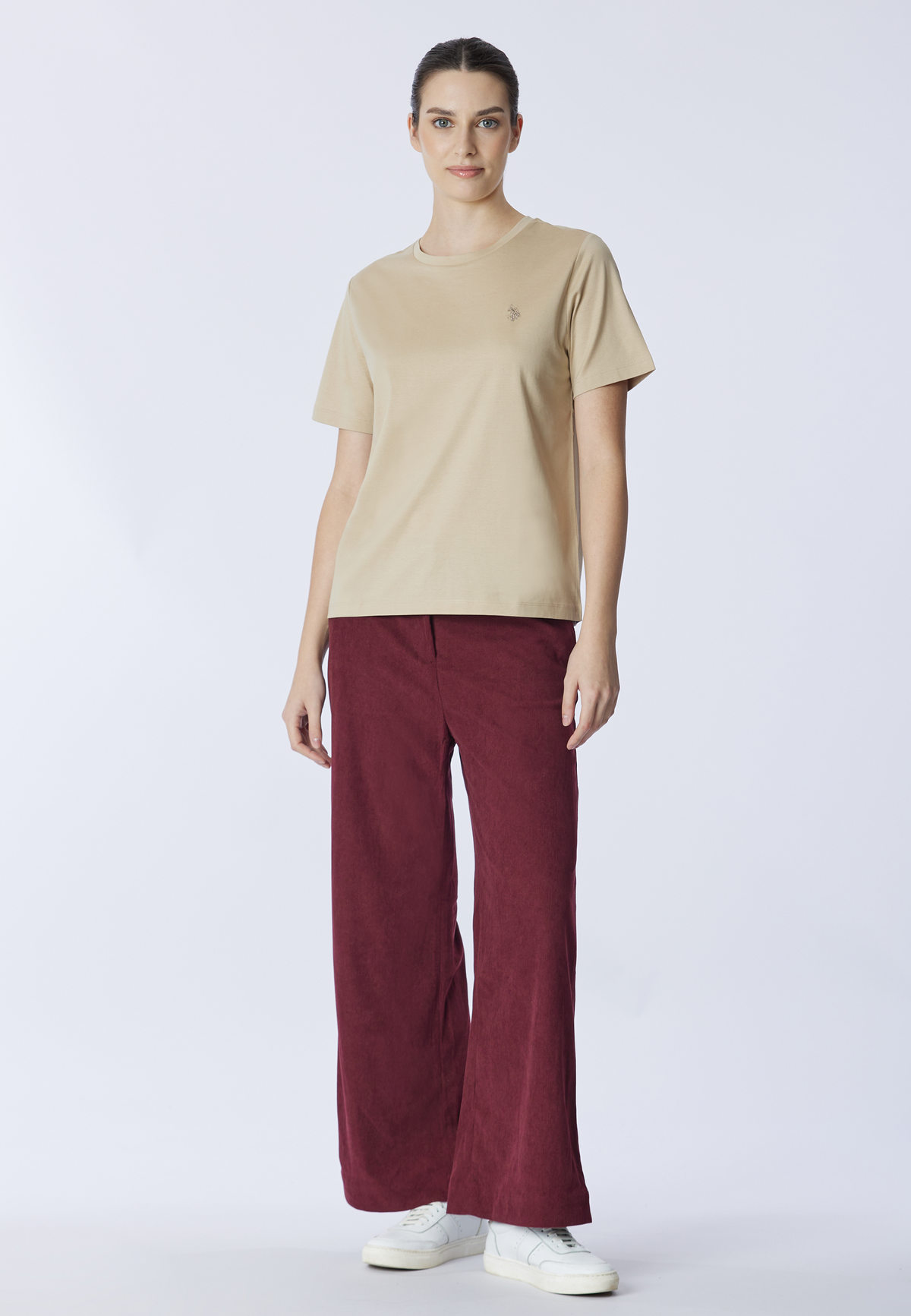 Pantalone dritto in velluto a coste