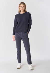 Pantalone chino in velluto a costine