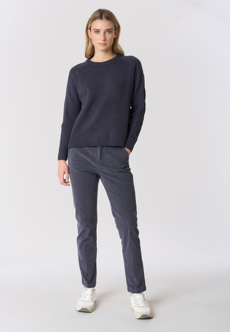 Pantalone chino in velluto a costine