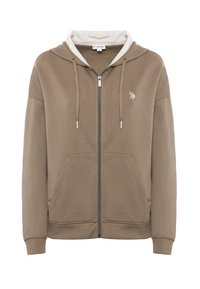 Felpa con cappuccio e zip
