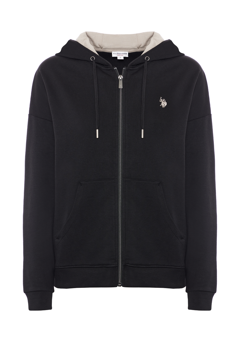Felpa con cappuccio e zip