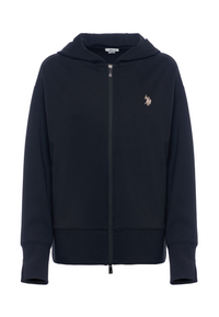 Felpa con cappuccio e zip punto milano