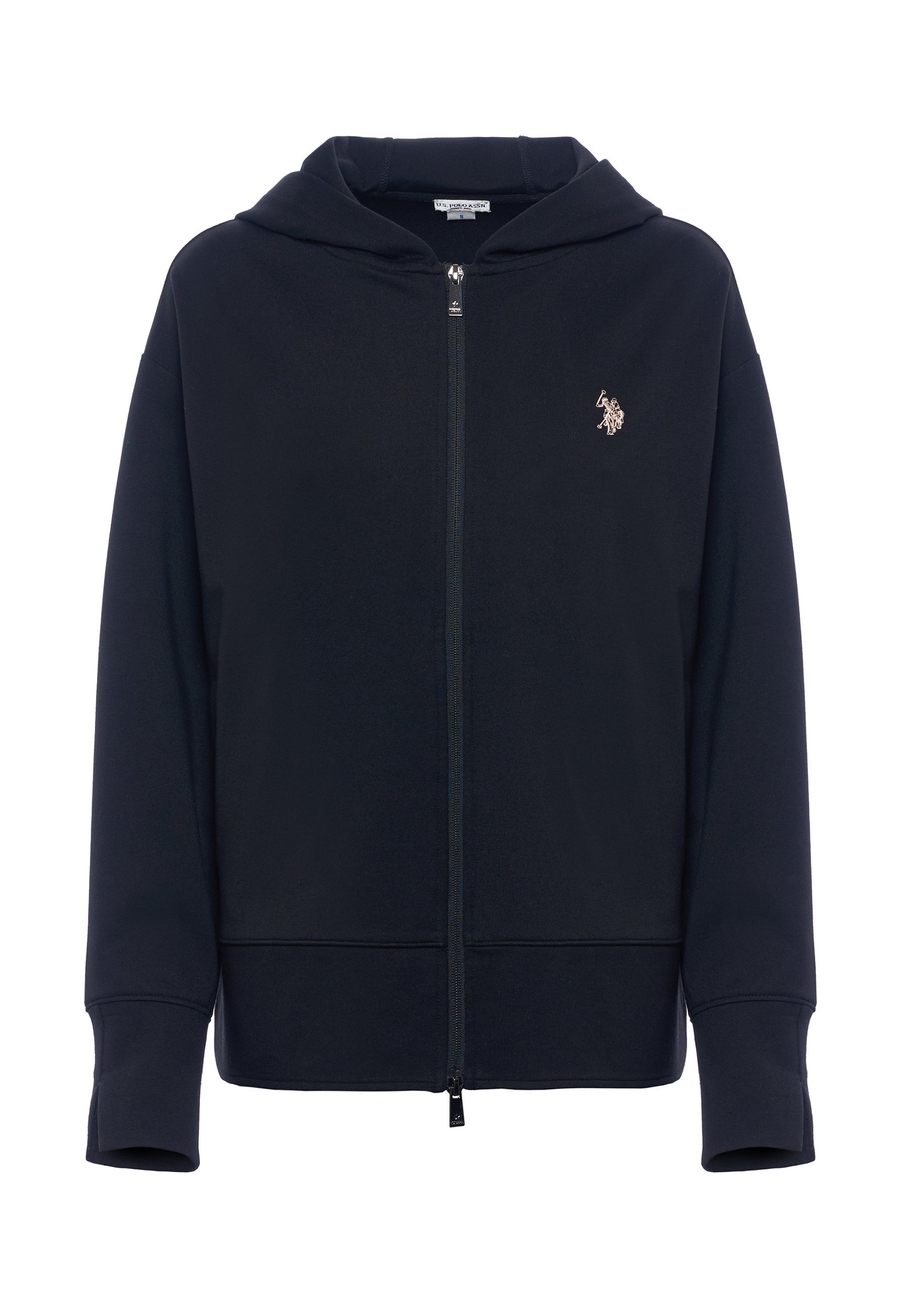 Felpa con cappuccio e zip punto milano