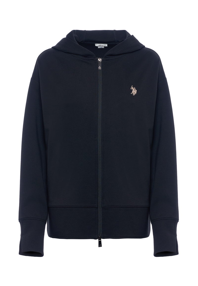 Felpa con cappuccio e zip punto milano