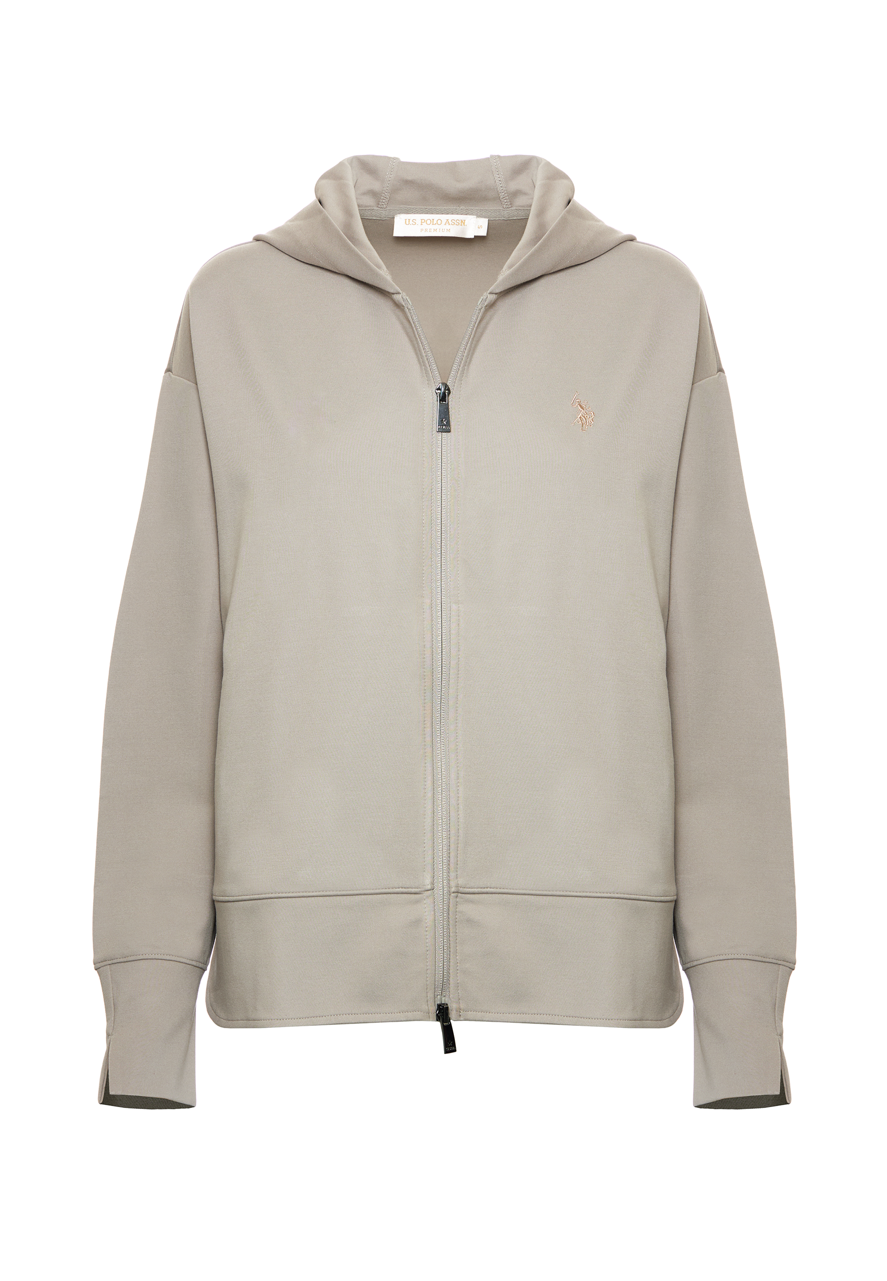Felpa con cappuccio e zip punto milano