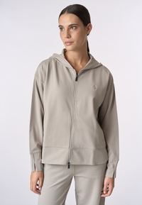 Felpa con cappuccio e zip punto milano