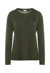 T-shirt girocollo a maniche lunghe con logo