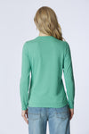 T-shirt a maniche lunghe scollo a V