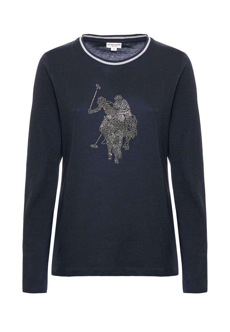 T-shirt a maniche lunghe con grafica Double Horsemen