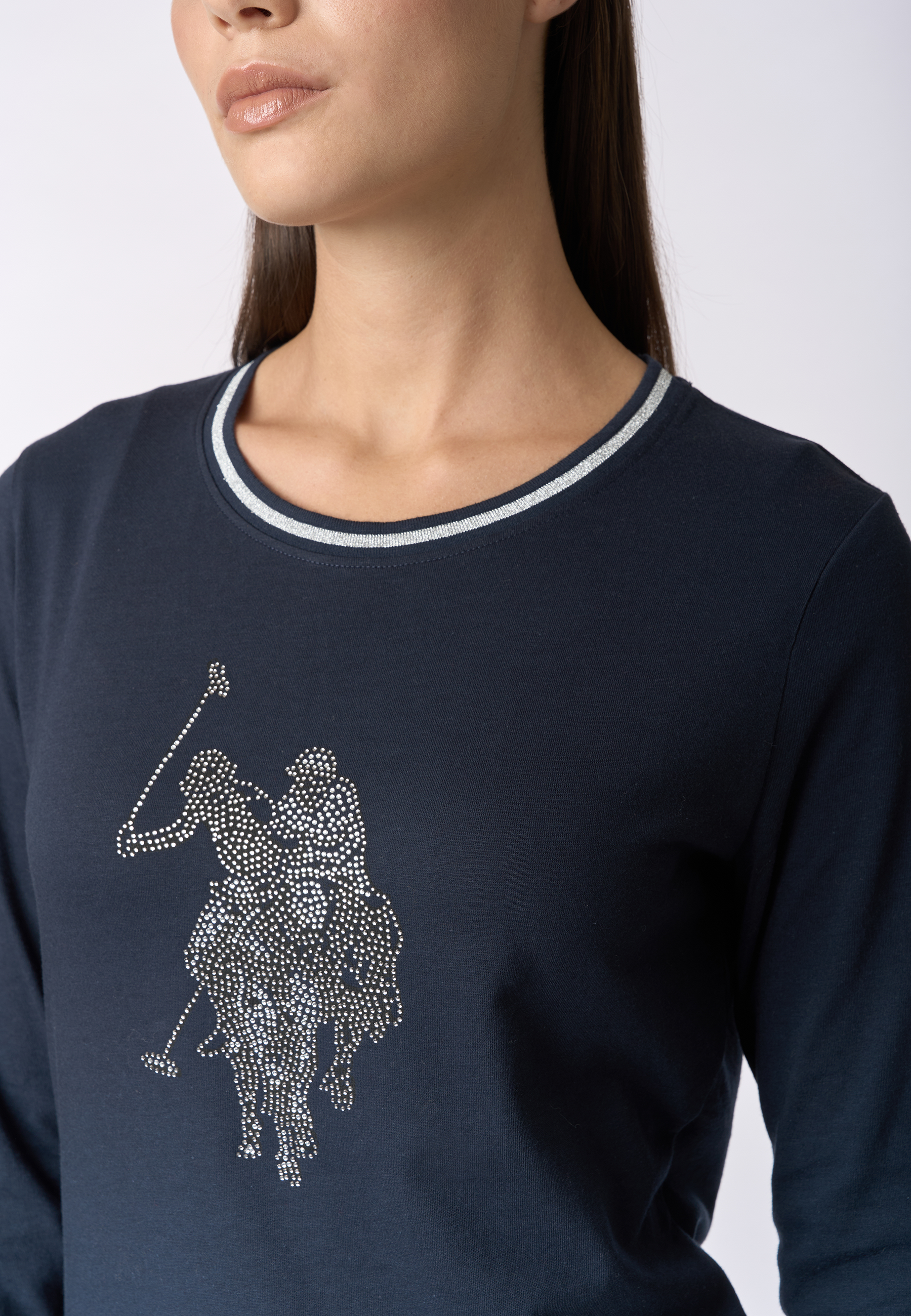 T-shirt a maniche lunghe con grafica Double Horsemen
