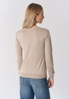 Maglia con scollo a V cotone e cashmere