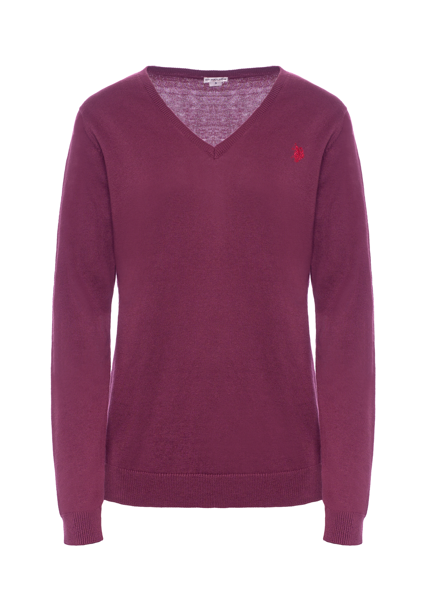 Maglia con scollo a V cotone e cashmere