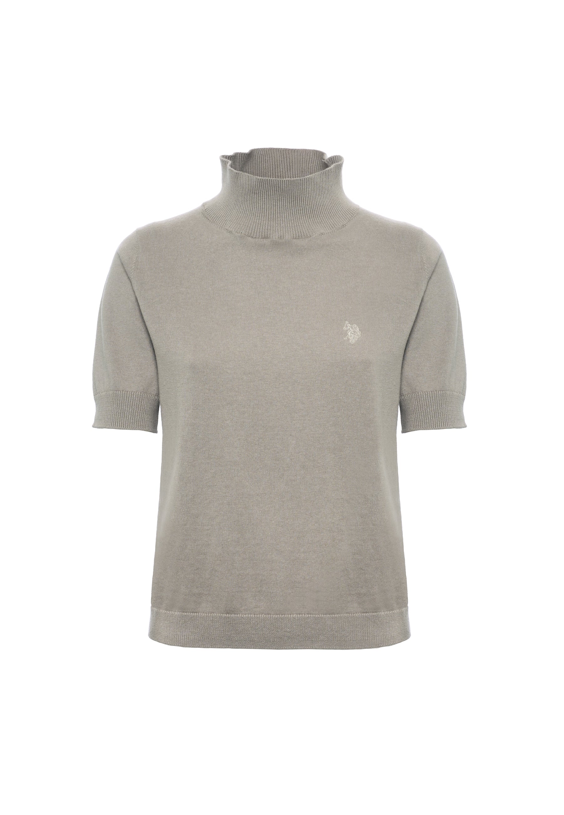 Maglia dolcevita 3/4 cotone e cashmere