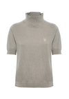 Maglia dolcevita 3/4 cotone e cashmere