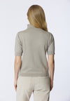 Maglia dolcevita 3/4 cotone e cashmere