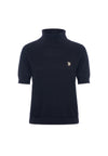 Maglia dolcevita 3/4 cotone e cashmere
