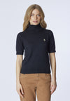 Maglia dolcevita 3/4 cotone e cashmere