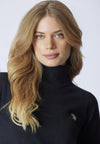 Maglia dolcevita 3/4 cotone e cashmere