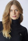 Maglia dolcevita 3/4 cotone e cashmere
