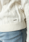 Maglia dolcevita a treccia
