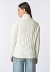 Maglia dolcevita a treccia